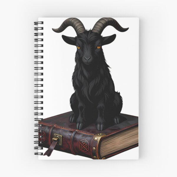 Item preview, Gothic Black Goat Weathered Leather Grimoire designed and sold by IllumeInk.