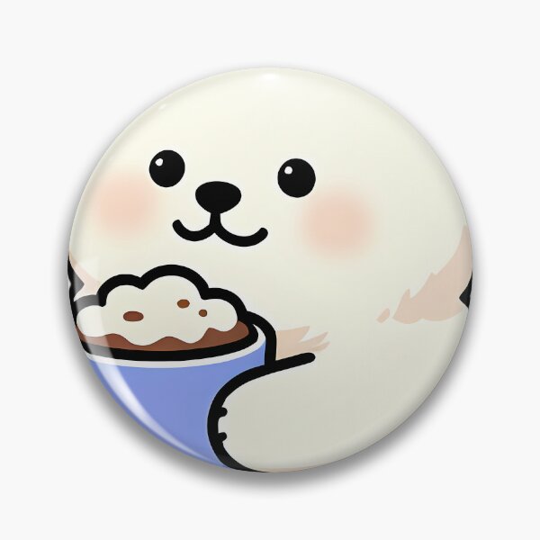 Item preview, Cute Samoyed Puppy Hugging Vanilla Hot Cocoa Mug designed and sold by pumsquare.