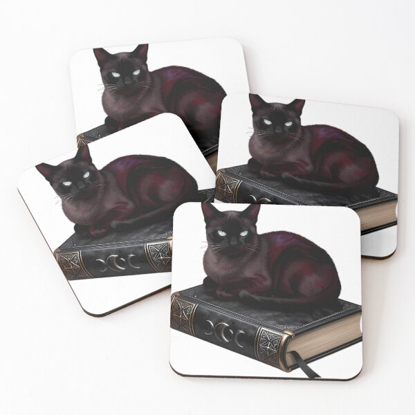 Item preview, Gothic Bombay Cat Silver Filigree Grimoire designed and sold by IllumeInk.