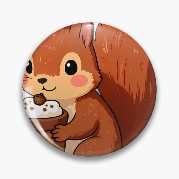 Item preview, Cute Red Squirrel Hugging Hazelnut Hot Cocoa Mug designed and sold by pumsquare.