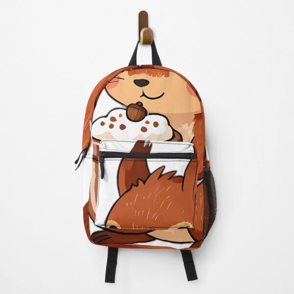 Item preview, Cute Red Squirrel Hugging Hazelnut Hot Cocoa Mug designed and sold by pumsquare.