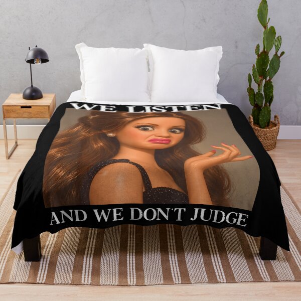 Item preview, We Listen And We Don'T Judge Funny Face Meme designed and sold by Alzasshop.