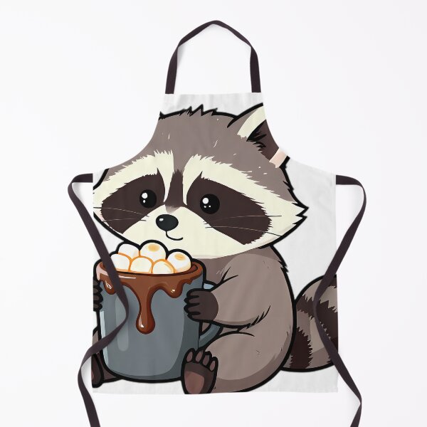 Item preview, Cute Baby Raccoon Hugging Toasted Marshmallow Hot Cocoa Mug designed and sold by pumsquare.