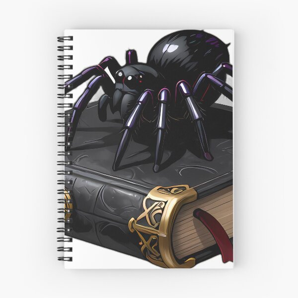 Item preview, Gothic Velvet Spider Amethyst Grimoire designed and sold by IllumeInk.
