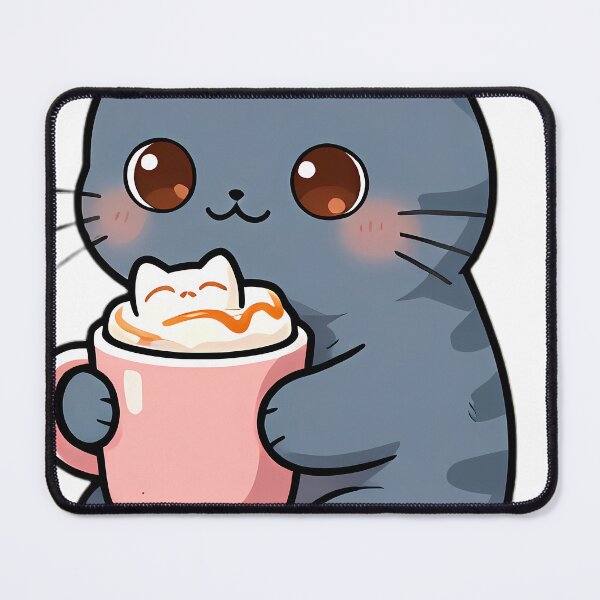 Item preview, Cute Scottish Fold Cat Hugging Caramel Hot Cocoa Mug designed and sold by pumsquare.
