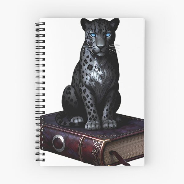 Item preview, Gothic Ghost Leopard Sterling Silver Grimoire designed and sold by IllumeInk.