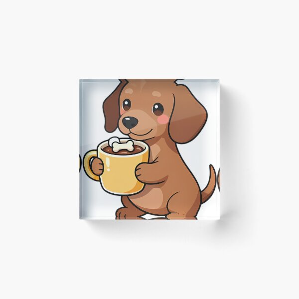 Item preview, Cute Dachshund Puppy Hugging Spiced Hot Cocoa Mug designed and sold by pumsquare.