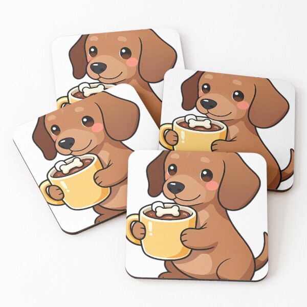 Item preview, Cute Dachshund Puppy Hugging Spiced Hot Cocoa Mug designed and sold by pumsquare.