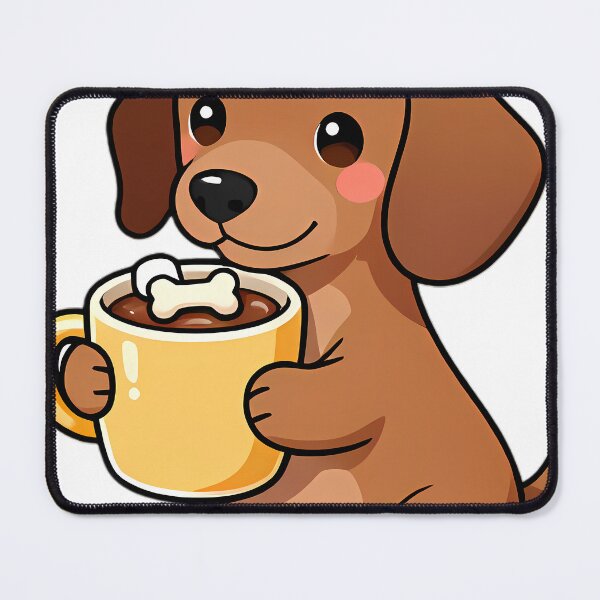 Item preview, Cute Dachshund Puppy Hugging Spiced Hot Cocoa Mug designed and sold by pumsquare.