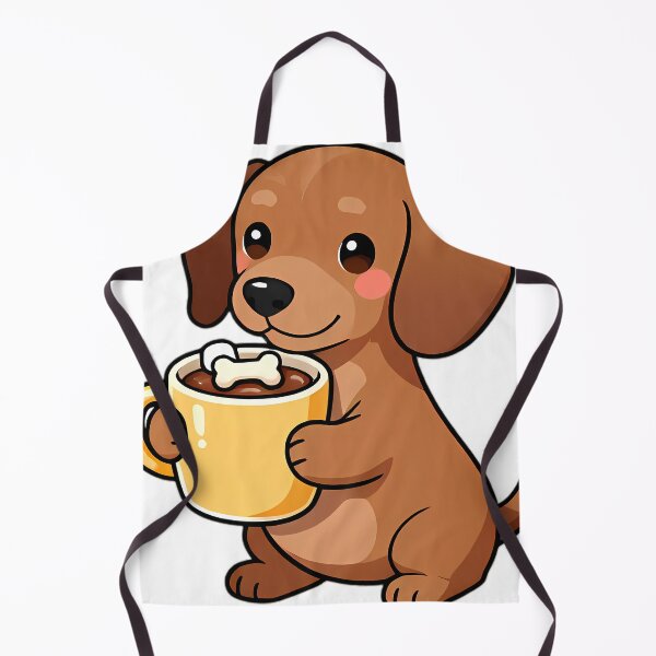 Item preview, Cute Dachshund Puppy Hugging Spiced Hot Cocoa Mug designed and sold by pumsquare.