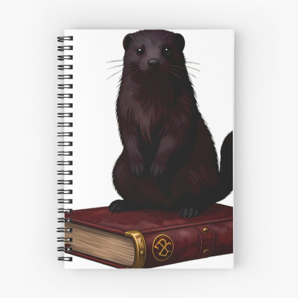 Item preview, Gothic Sable Stoat Antique Brass Grimoire designed and sold by IllumeInk.