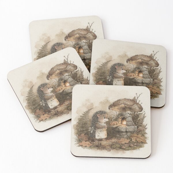 Item preview, The Toadstool Bakery Hedgehog designed and sold by PictorialWhimsy.