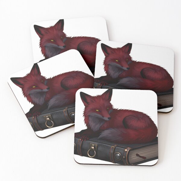 Item preview, Gothic Shadow Fox Obsidian Clasped Grimoire designed and sold by IllumeInk.