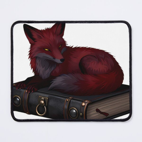 Item preview, Gothic Shadow Fox Obsidian Clasped Grimoire designed and sold by IllumeInk.
