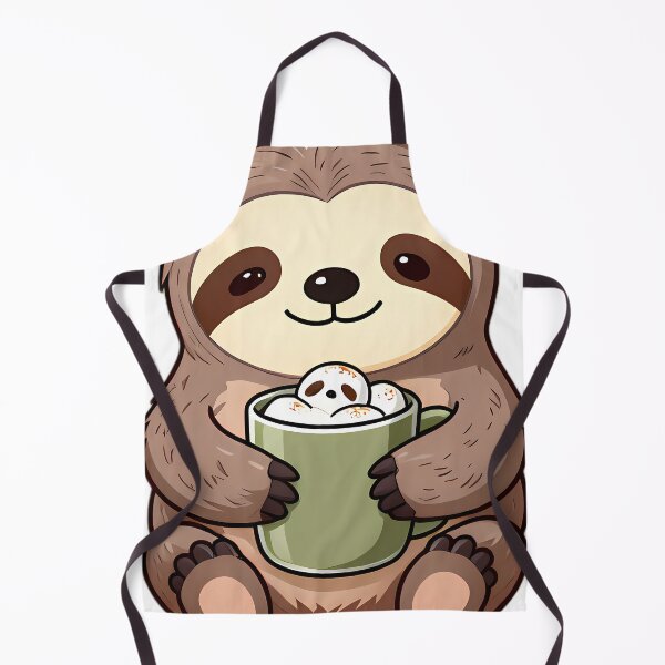 Item preview, Cute Baby Sloth Hugging Cinnamon Swirl Hot Cocoa Mug designed and sold by pumsquare.