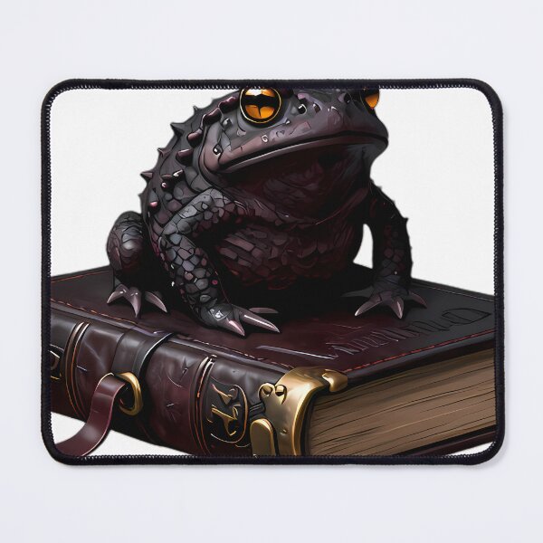 Item preview, Gothic Horned Toad Medieval Leather Grimoire designed and sold by IllumeInk.