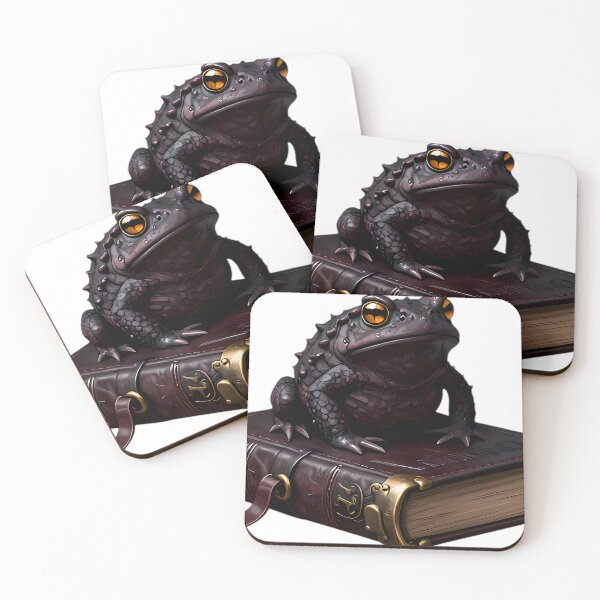 Item preview, Gothic Horned Toad Medieval Leather Grimoire designed and sold by IllumeInk.