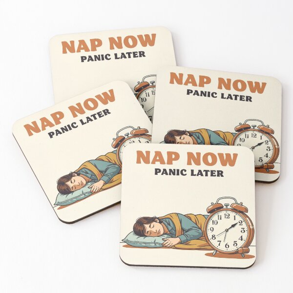 Item preview, Nap Now Panic Later designed and sold by PictorialWhimsy.