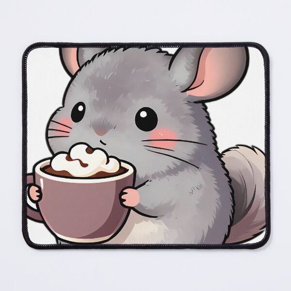Item preview, Cute Chinchilla Hugging Cocoa Puff Hot Chocolate Mug designed and sold by pumsquare.