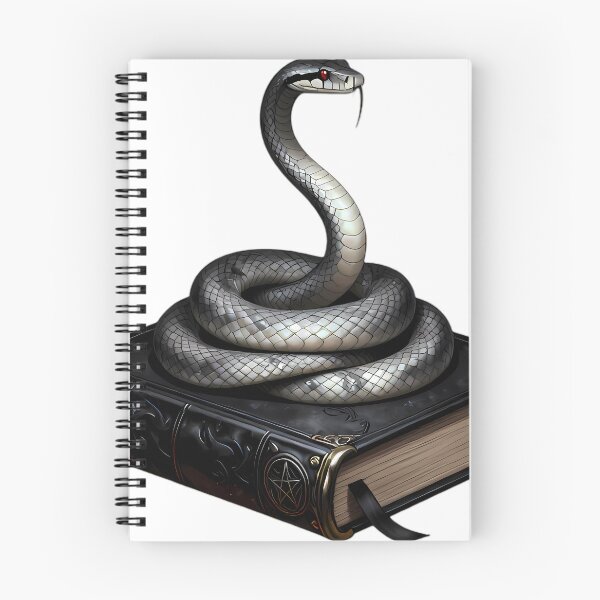 Artikelvorschau, Gothic Ghost Python Antique Ebony Grimoire entworfen und verkauft von IllumeInk.