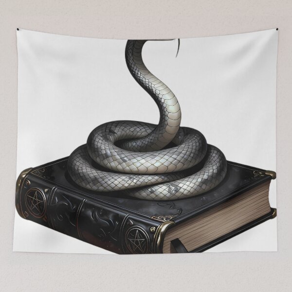 Item preview, Gothic Ghost Python Antique Ebony Grimoire designed and sold by IllumeInk.