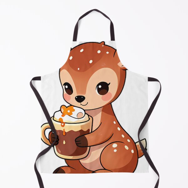 Item preview, Cute Baby Fawn Hugging Maple Caramel Hot Cocoa Mug designed and sold by pumsquare.