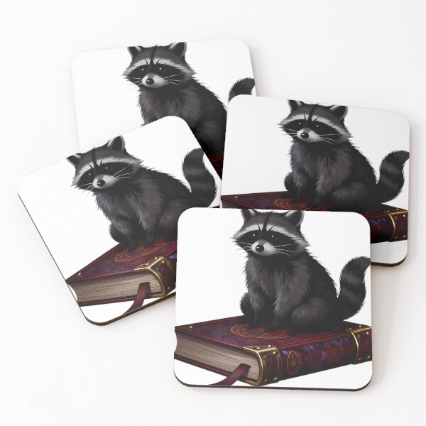Item preview, Gothic Raccoon Antique Bronze Grimoire designed and sold by IllumeInk.