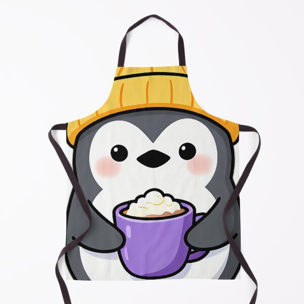 Item preview, Cute Chibi Penguin Hugging Snowflake Hot Cocoa Mug designed and sold by pumsquare.