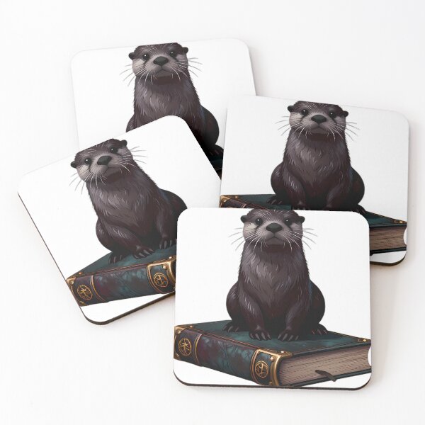 Item preview, Gothic River Otter Verdigris Brass Grimoire designed and sold by IllumeInk.