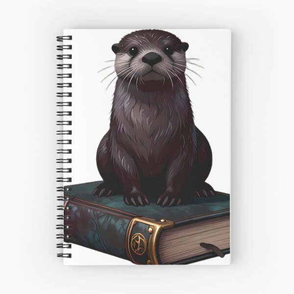 Item preview, Gothic River Otter Verdigris Brass Grimoire designed and sold by IllumeInk.