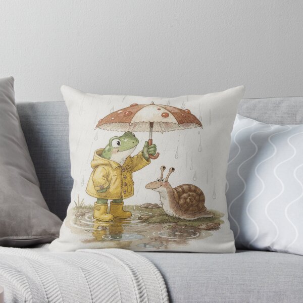 Item preview, Waiting Out the Rain Frog designed and sold by PictorialWhimsy.