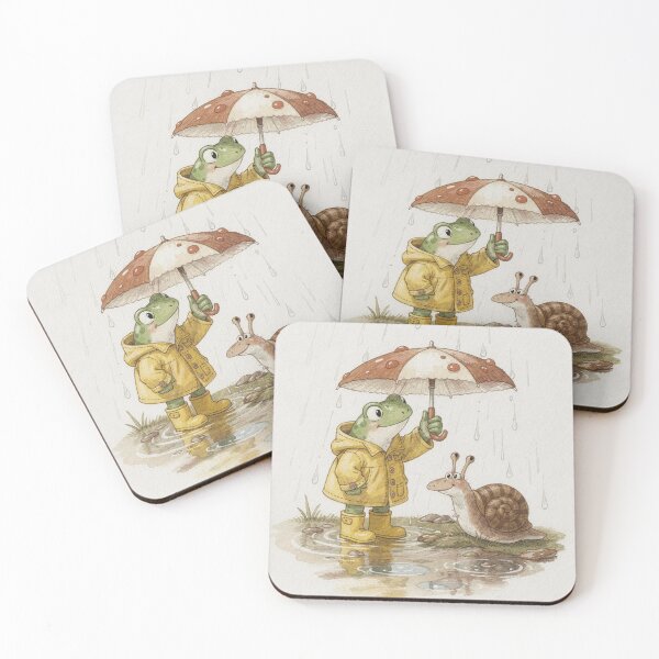 Item preview, Waiting Out the Rain Frog designed and sold by PictorialWhimsy.