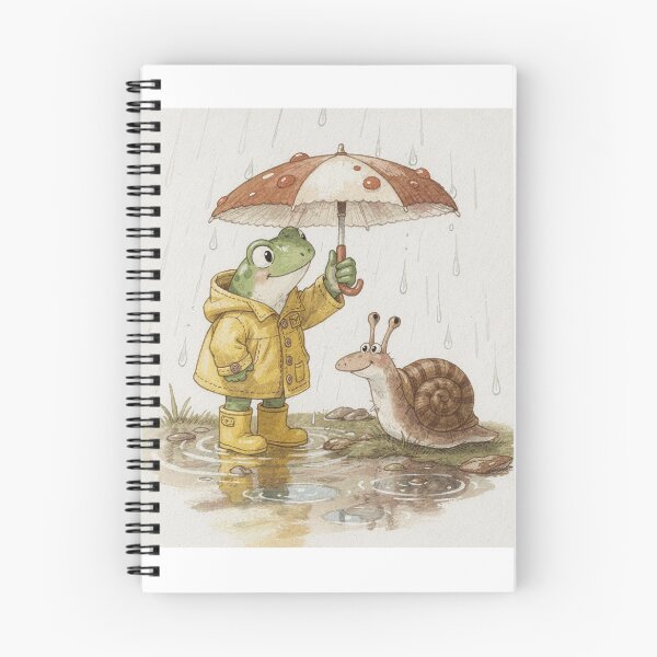 Item preview, Waiting Out the Rain Frog designed and sold by PictorialWhimsy.