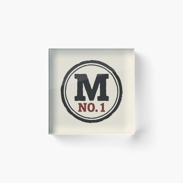 Item preview, Letter M Monogram Vintage Badge No 1 Emblem designed and sold by SplashTastic.