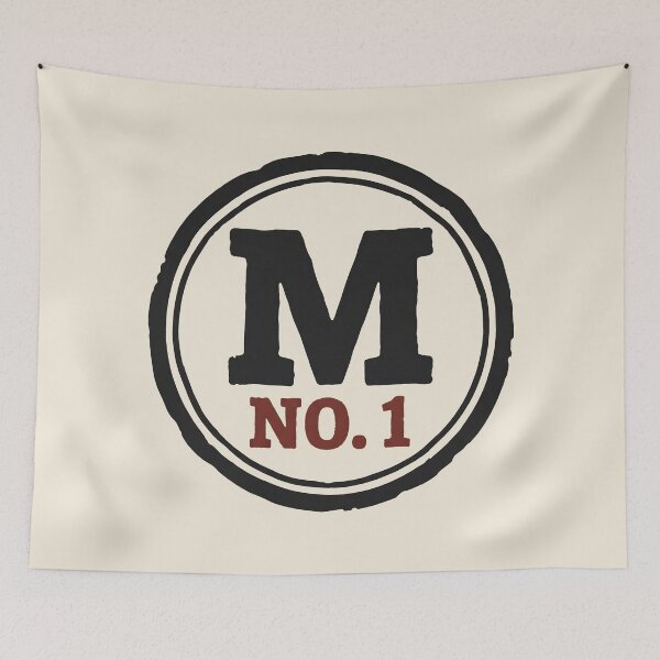 Item preview, Letter M Monogram Vintage Badge No 1 Emblem designed and sold by SplashTastic.