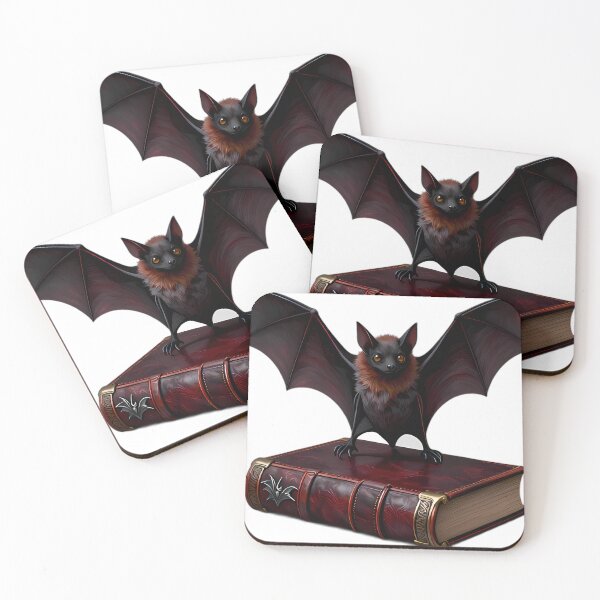 Item preview, Gothic Flying Fox Bat Pewter Grimoire designed and sold by IllumeInk.