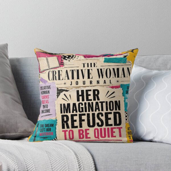 Item preview, Creative Woman’s Imagination Vintage Newspaper Collage designed and sold by K3DreamKreations .