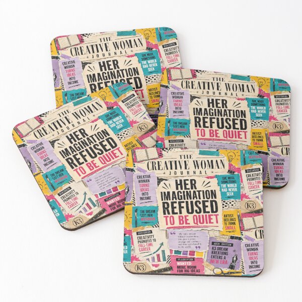 Item preview, Creative Woman’s Imagination Vintage Newspaper Collage designed and sold by K3DreamKreations .