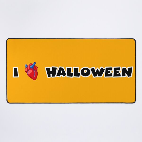 Item preview, I Heart Halloween (Black Text with Realistic Heart) designed and sold by Karate Octopus.