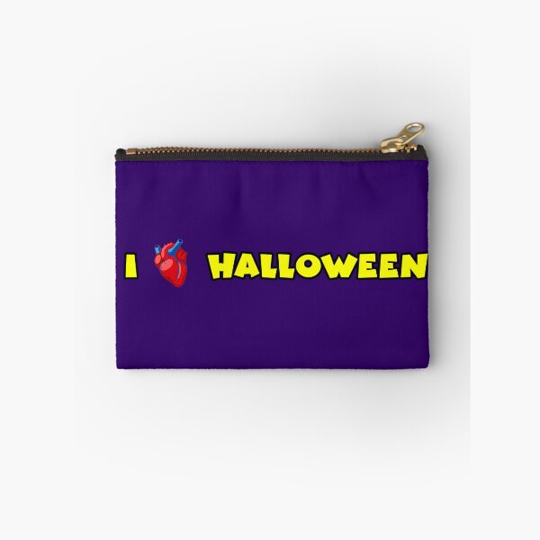 Item preview, I Heart Halloween (Yellow Text with Realistic Heart) designed and sold by Karate Octopus.