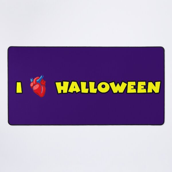 Item preview, I Heart Halloween (Yellow Text with Realistic Heart) designed and sold by Karate Octopus.