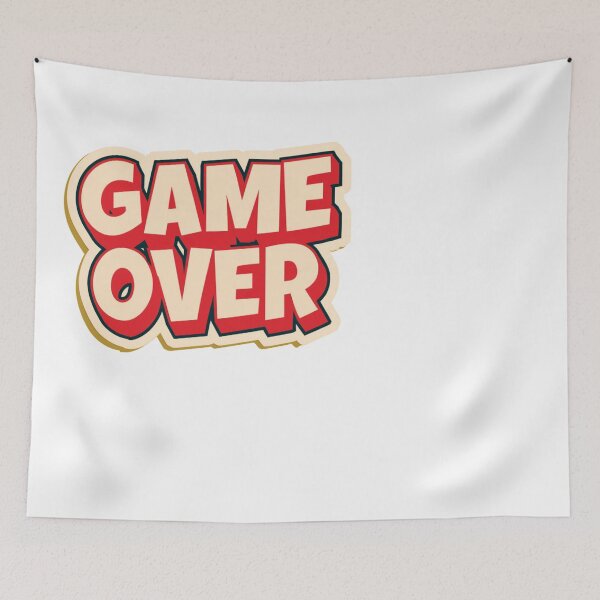 Item preview, Retro Arcade Game Over Gamer Player Design designed and sold by NicolasGlowArt.