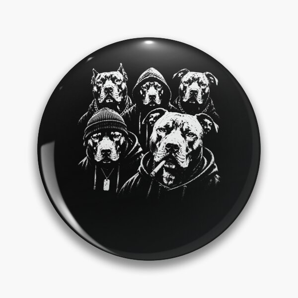 Item preview, Pitbull Dogs Black White Graphic Vintage Sweatshirt.png designed and sold by Chromatic-Cubes.