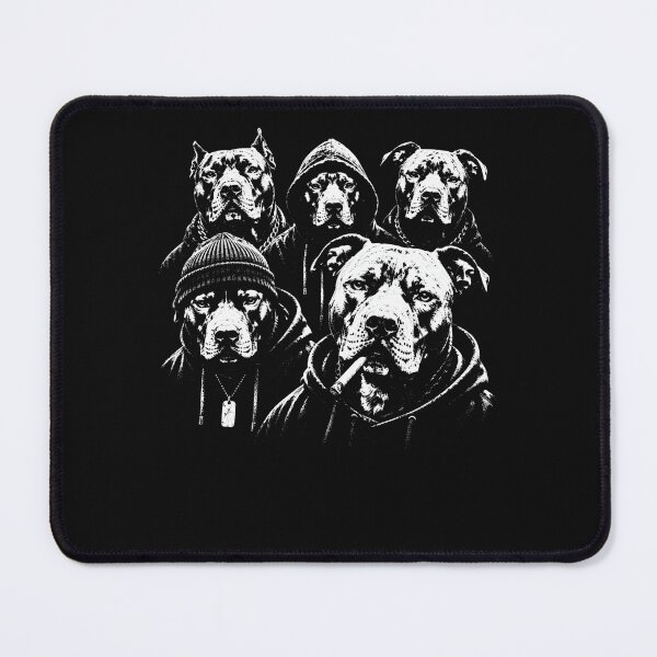 Item preview, Pitbull Dogs Black White Graphic Vintage Sweatshirt.png designed and sold by Chromatic-Cubes.