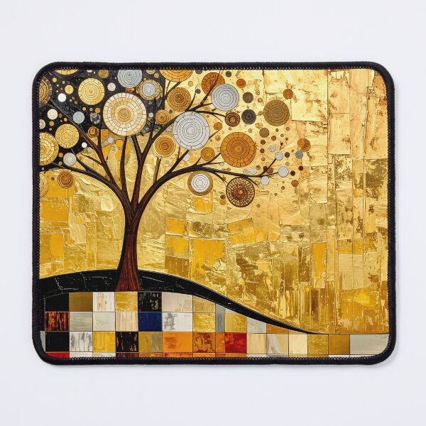 Item preview, Ornate Gold Leaf and Mosaic Circle Tree designed and sold by Vicky Brago-Mitchell®.