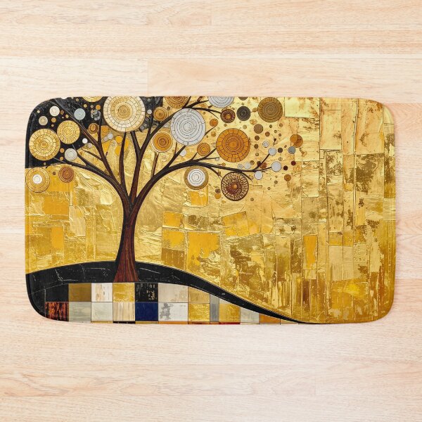 Item preview, Ornate Gold Leaf and Mosaic Circle Tree designed and sold by Vicky Brago-Mitchell®.