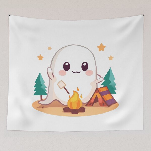 Item preview, Cozy Campfire Ghost designed and sold by Stylestickers55.