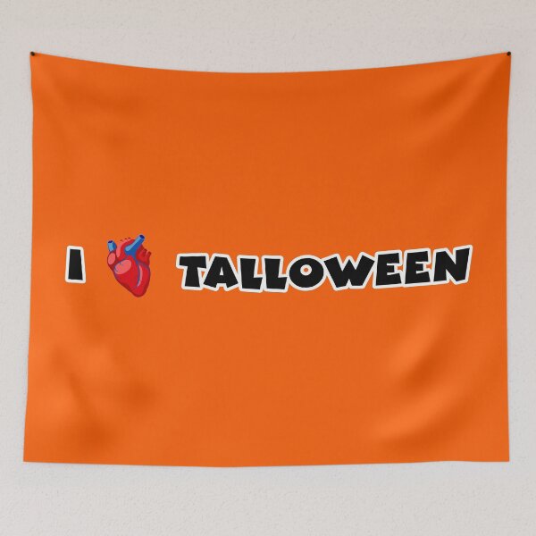 Item preview, I Heart Talloween (Black Text with Realistic Heart) designed and sold by Karate Octopus.