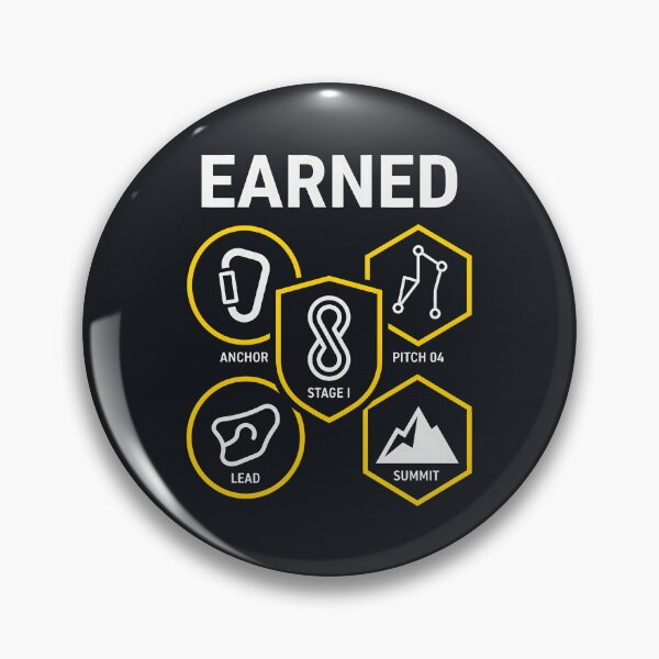 Item preview, Rock Climber Earned Climbing Badges Outdoor Sports designed and sold by SplashTastic.