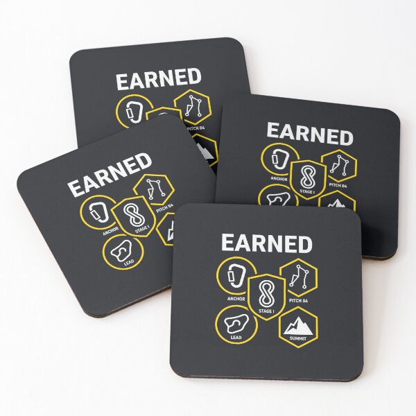 Item preview, Rock Climber Earned Climbing Badges Outdoor Sports designed and sold by SplashTastic.